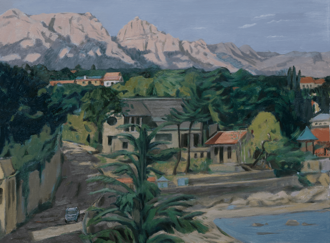 名称:崂山图志·泉岭闲墅-作者:孙小娥-尺寸:50*60cm-时间:2020▽