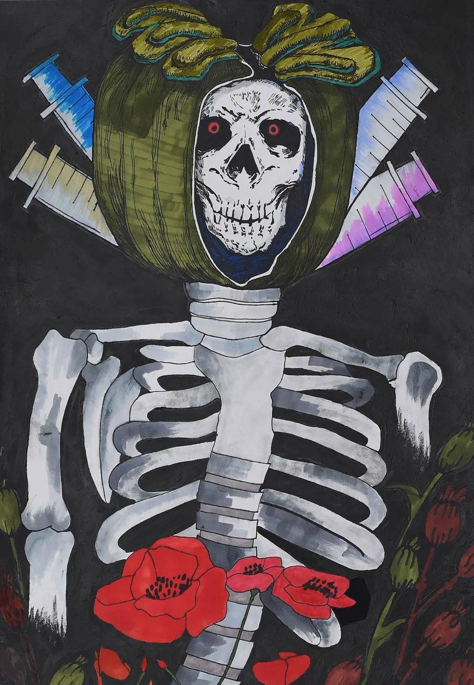 【禁毒云展览】绘画篇:禁毒有"画"说,一秒读懂!