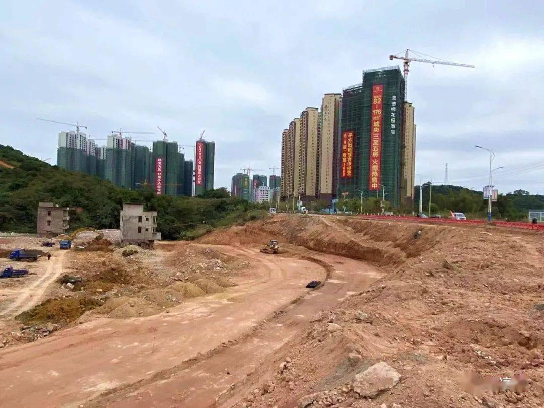 高州市区这条凹路开工建设预计春节通车缓解市区交通压力