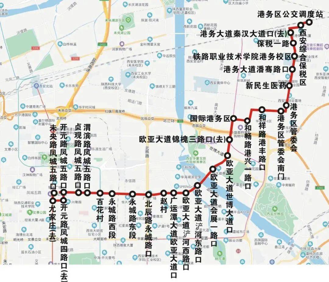 西安219公交车线路图图片