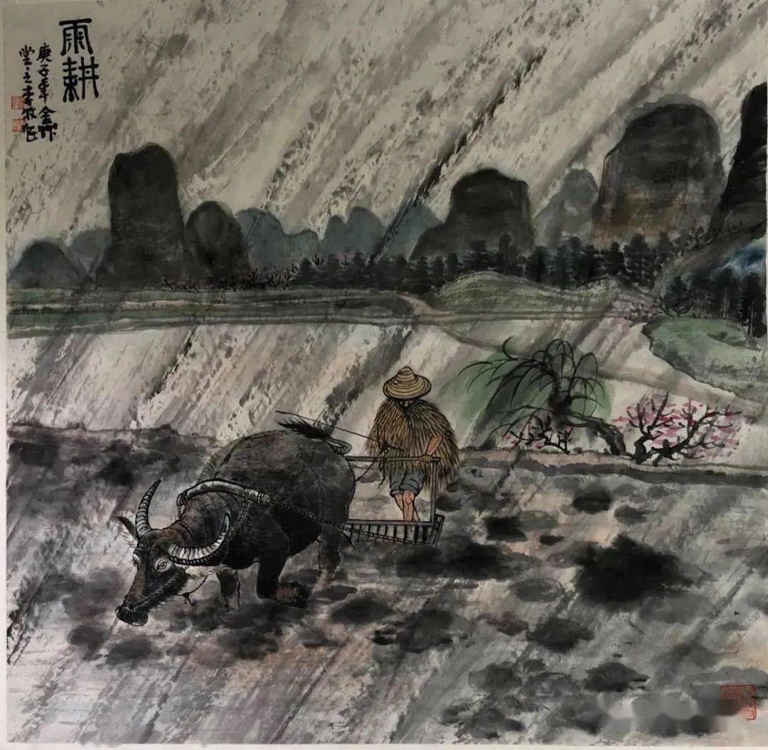 作品欣赏李牧字守勤,61生当代著名画家,现定居欧洲