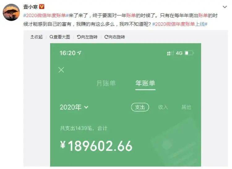 來了來了,微信支付可查年度賬單了!一年一度花式炫富準備好了嗎?