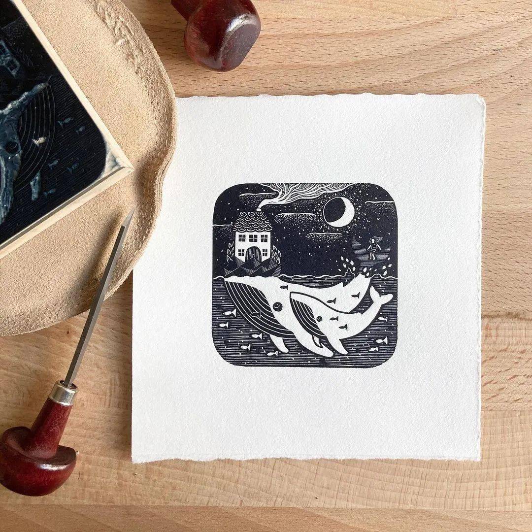 唯美的印章画笔触比画的还细腻真有意思