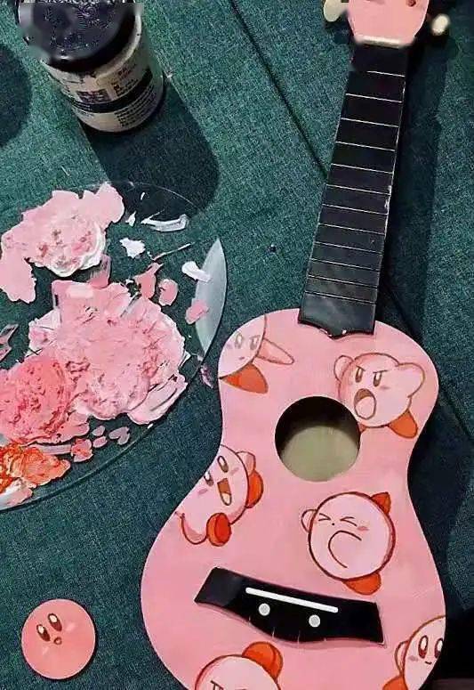 涂鸦彩绘民治小学尤克里里涂鸦活动