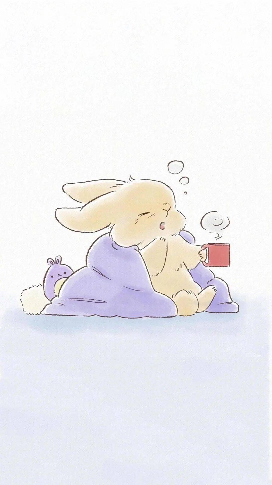 萌系治愈兔子卡通手绘