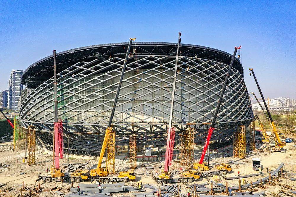 场馆钢结构验收完成大运河亚运公园进入建设冲刺期
