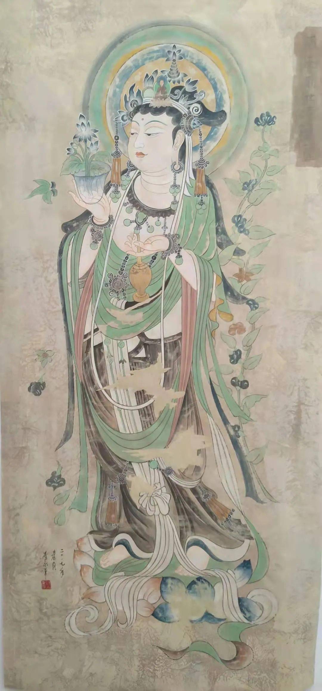 李永军杨柳观音菩萨古法临摹班1月7日开课