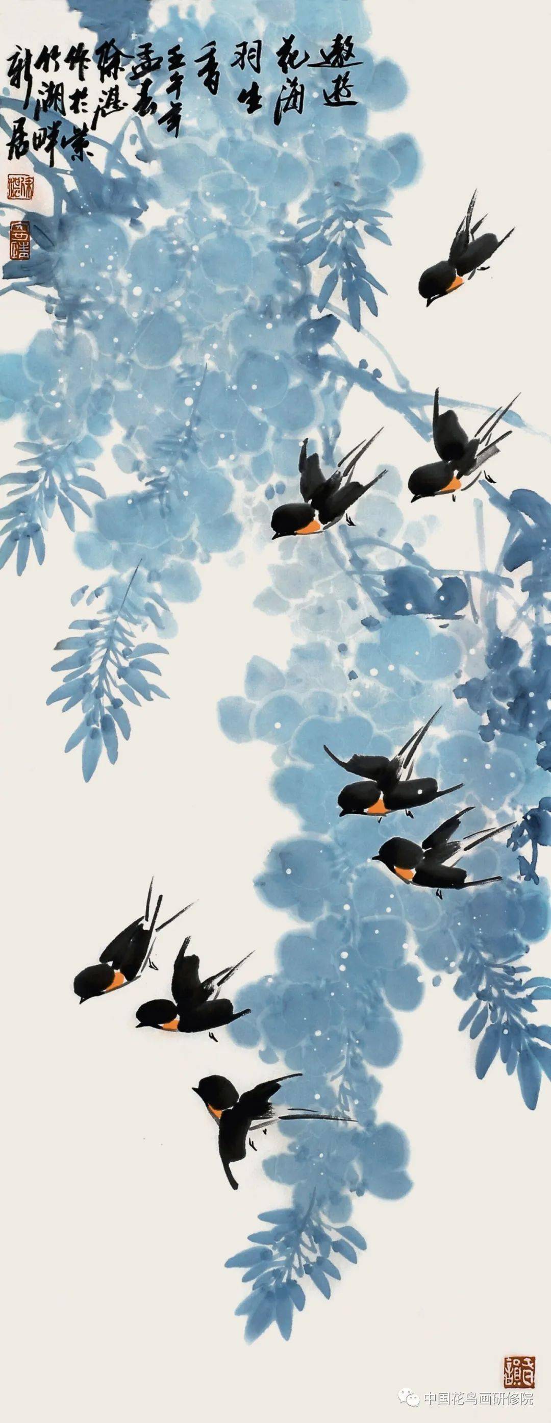 中国花鸟画中的鸟在画面里起什么作用