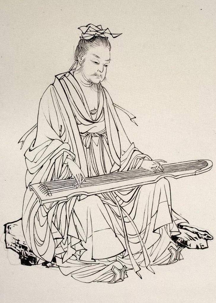 中国传统线描,令人震撼!_蔡岚