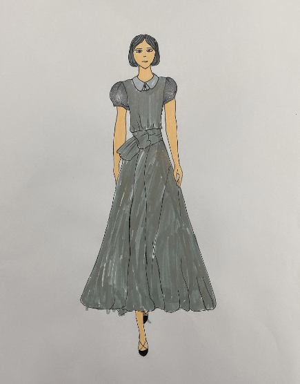 初三年级服装设计作业展霓裳之舞青春之梦