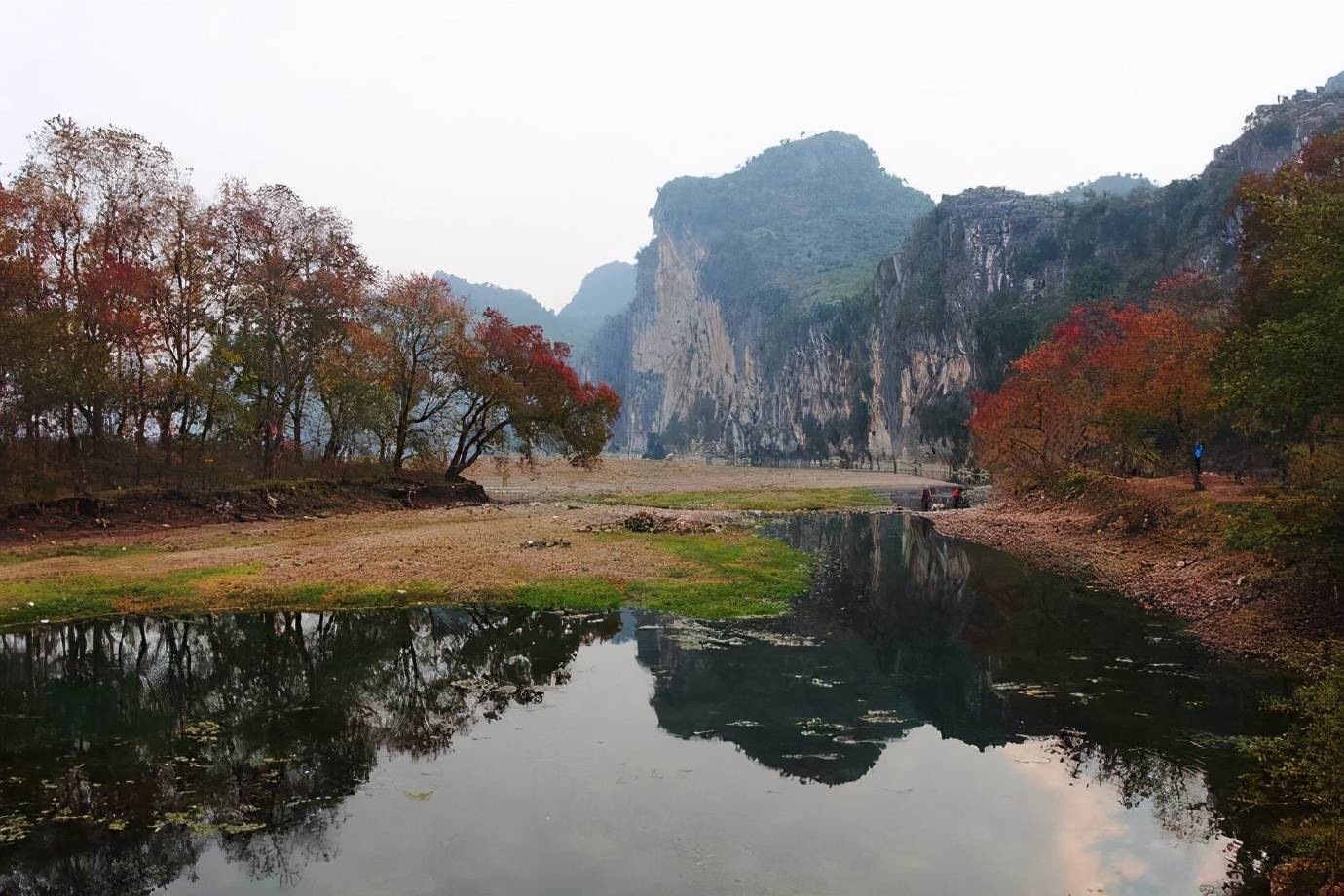 素有"小九寨沟"之称的桂林乌桕滩. 67676767_旅游
