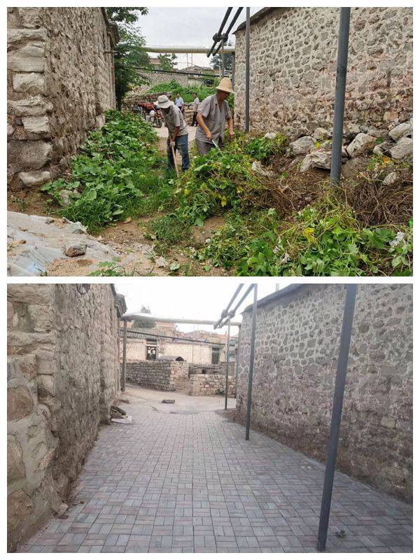 石家庄井陉县白王庄街道新旧对比图.