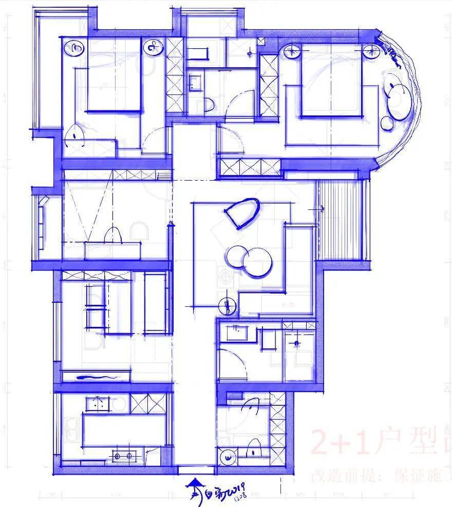 多少神方案被承重牆絆住手腳