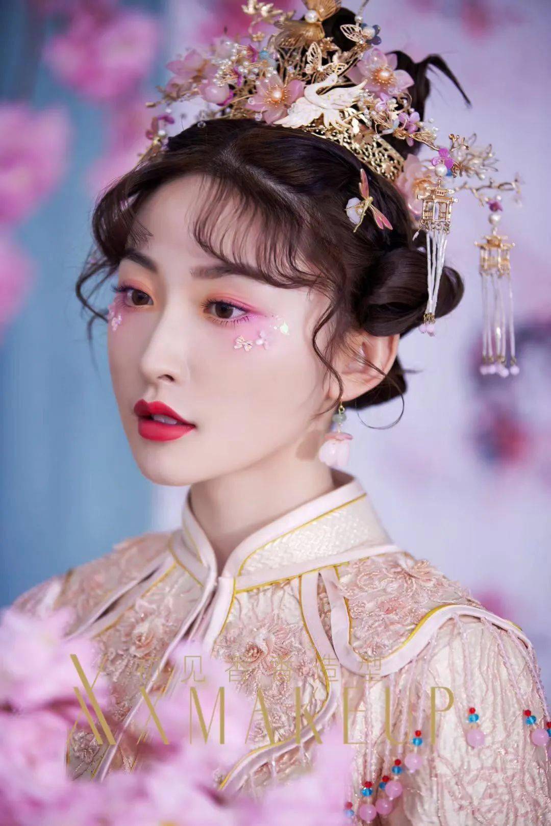 超美古风中式新娘,精致中国风