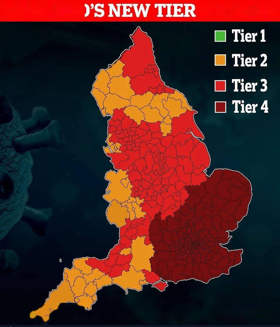 英国疫情地图图片