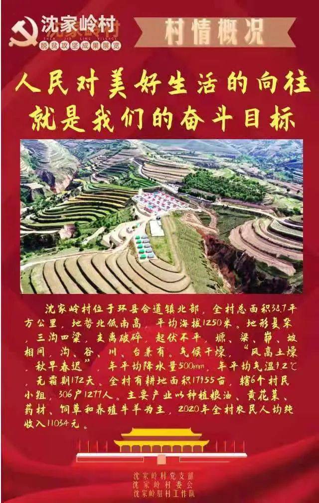 合道镇沈家岭村脱贫攻坚成果展