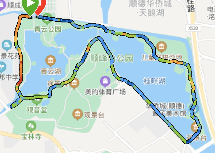 顺峰山公园地图简易图片