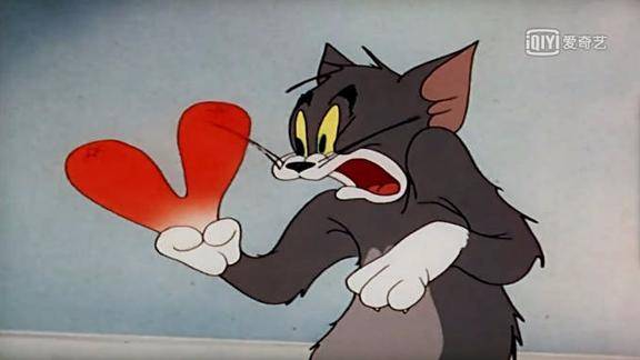 猫和老鼠之汤姆为了保持安静也是拼了手指都变成大萝卜了