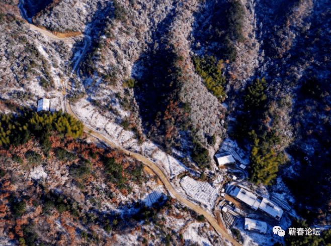 航拍雪后金沟,你未曾见过的,那一种美_金沟村