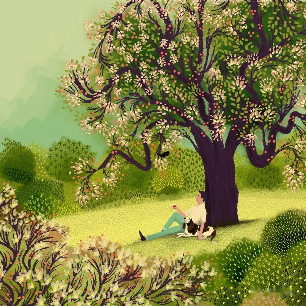 清新治愈的小森林,来自英国插画师作品欣赏