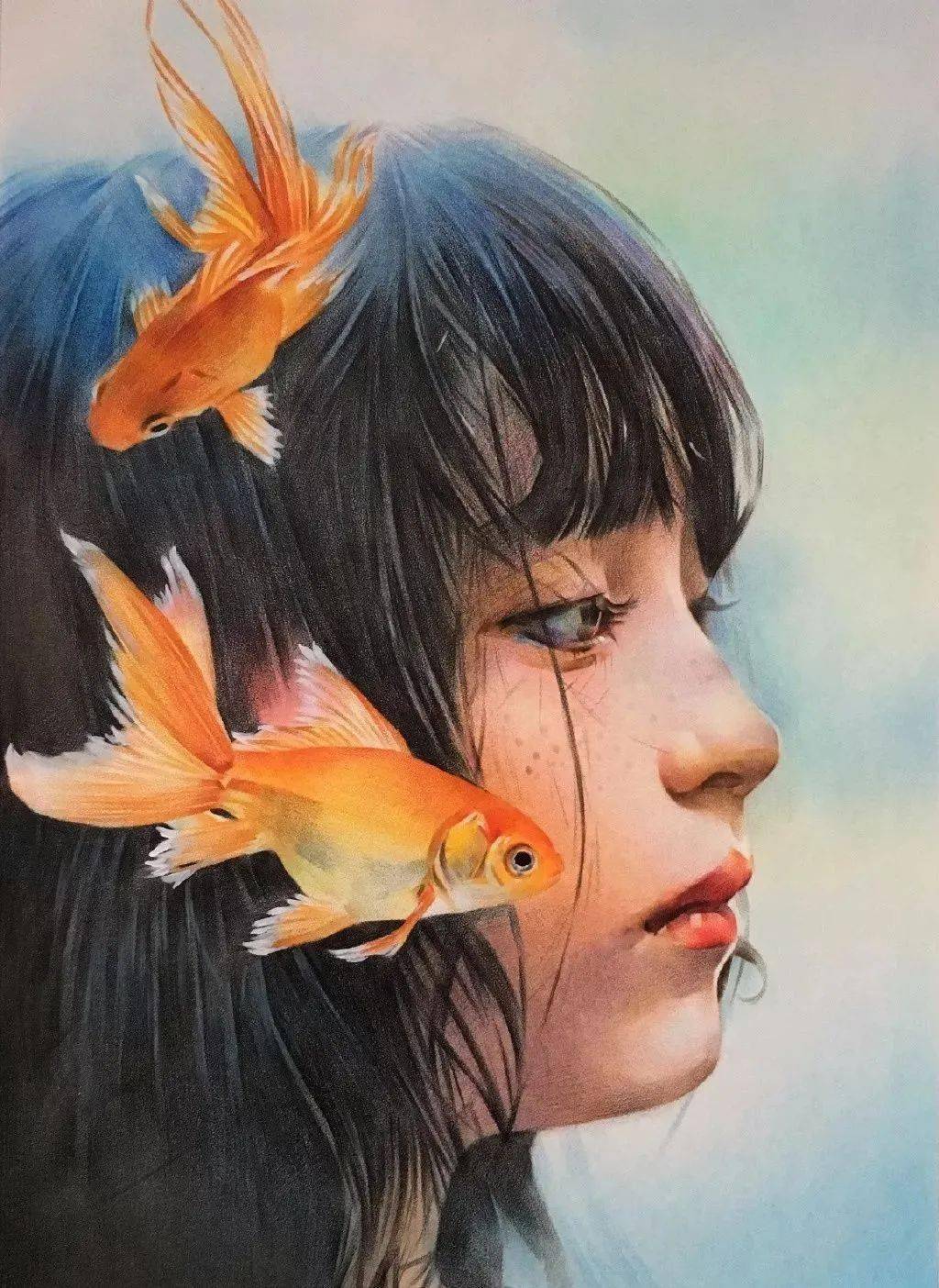 这位彩铅大神的作品光感强烈,对比鲜明,每一张画都令人惊叹!