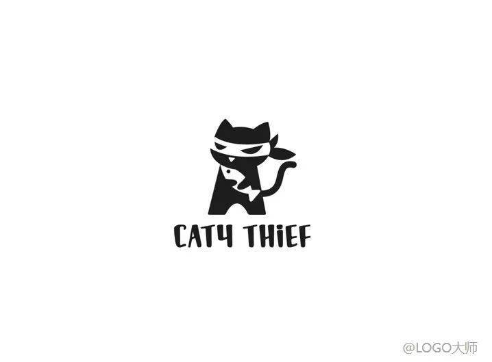 猫元素创意logo设计欣赏