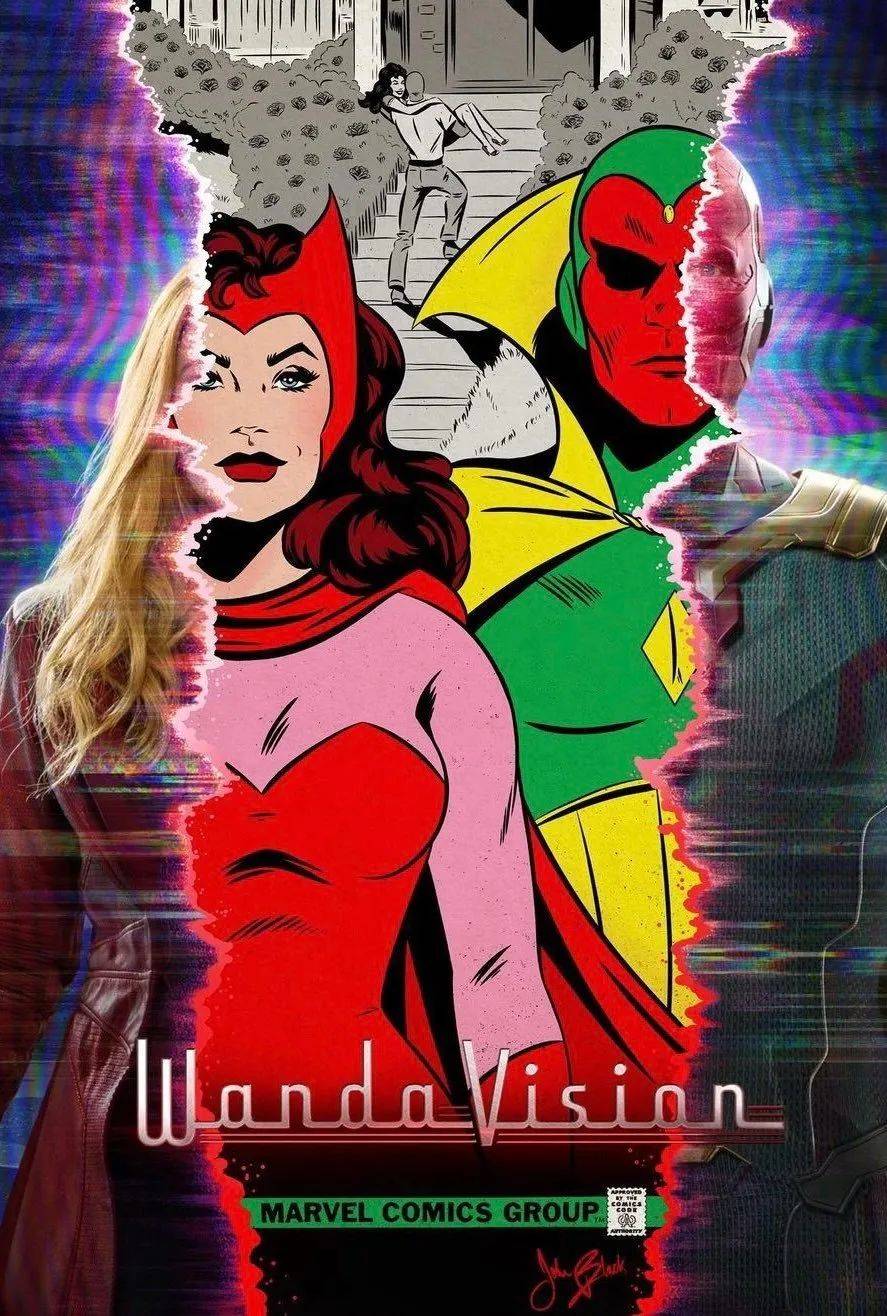 漫画版《旺达幻视》正式海报丨john black