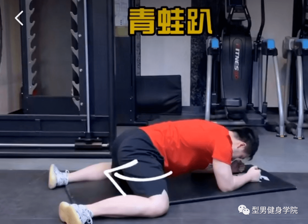 抖音上超火的肌肉男青蛙趴姿势好污