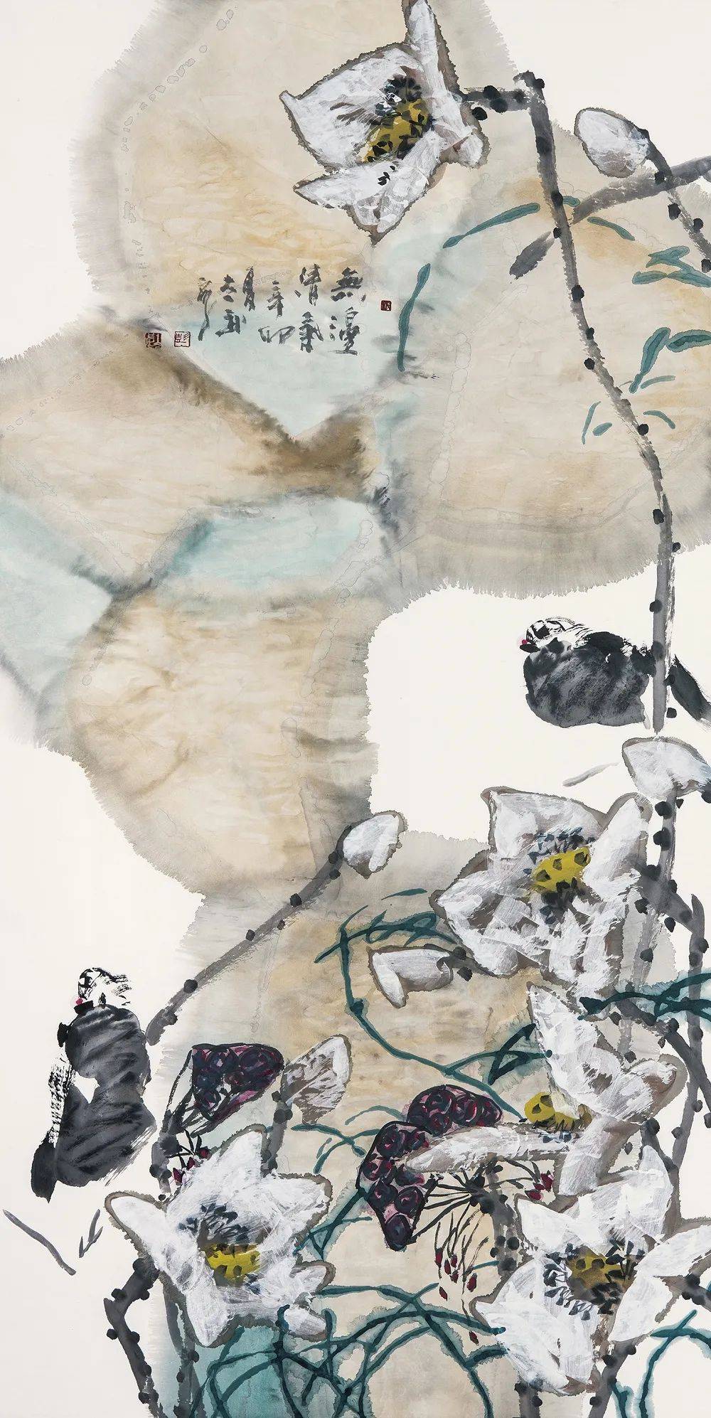 水墨生韵花鸟蕴象彭太武先生个人作品展在广州艺博会上取得圆满成功