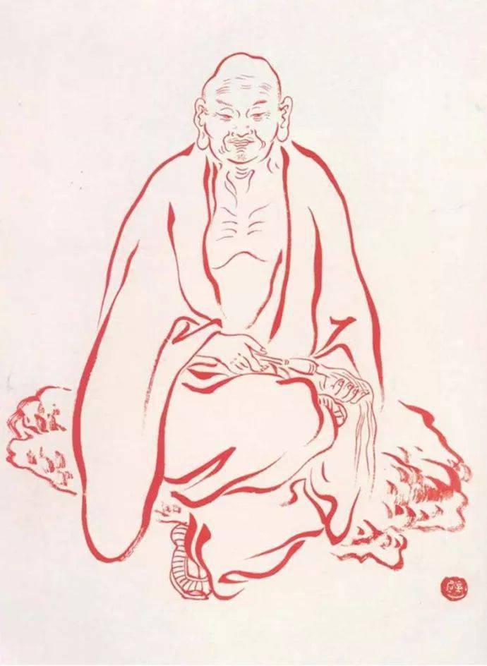 弘一法师经典罗汉图108张