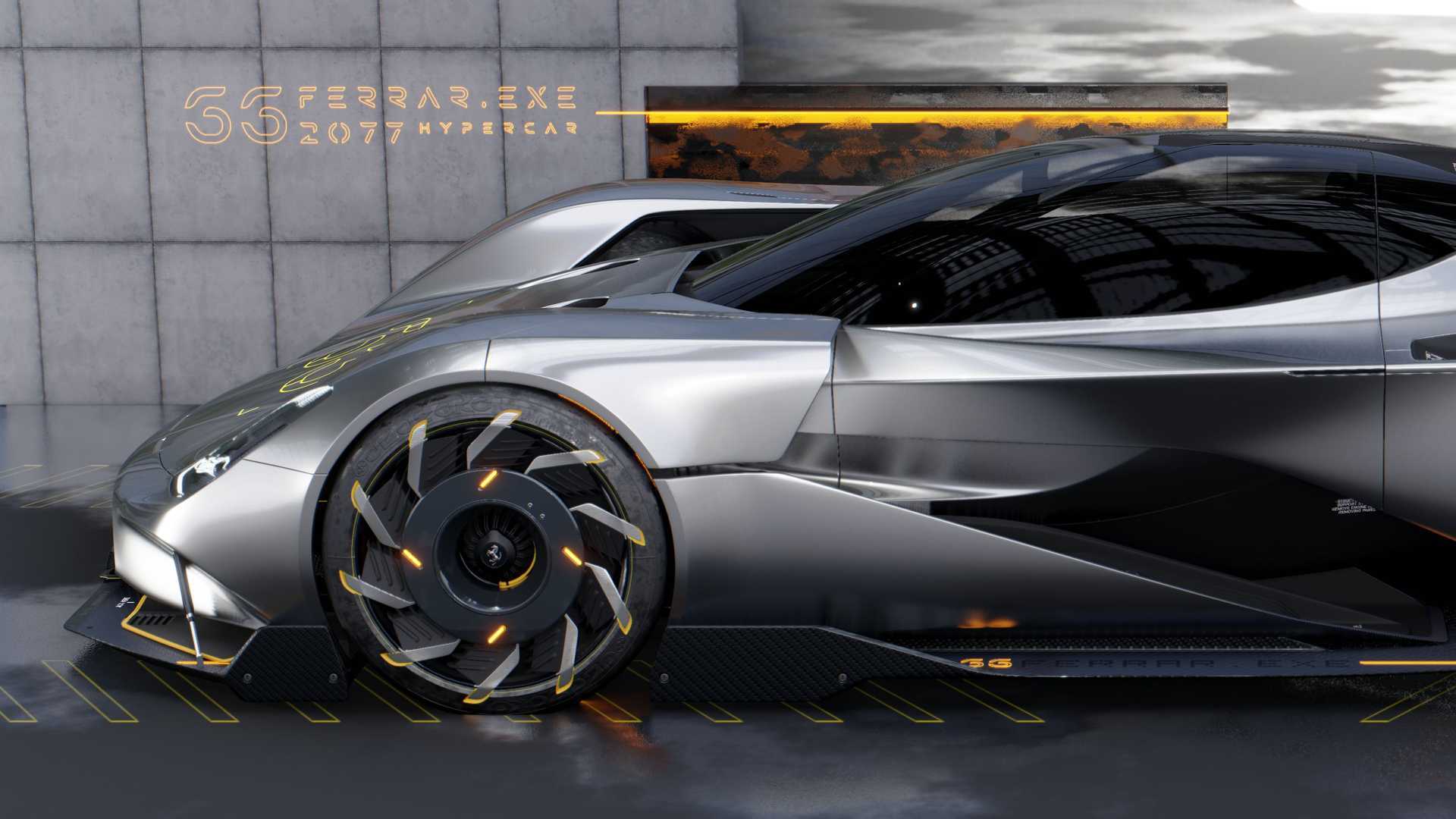 法拉利赛博朋克2077概念车曝光从未见过的设计