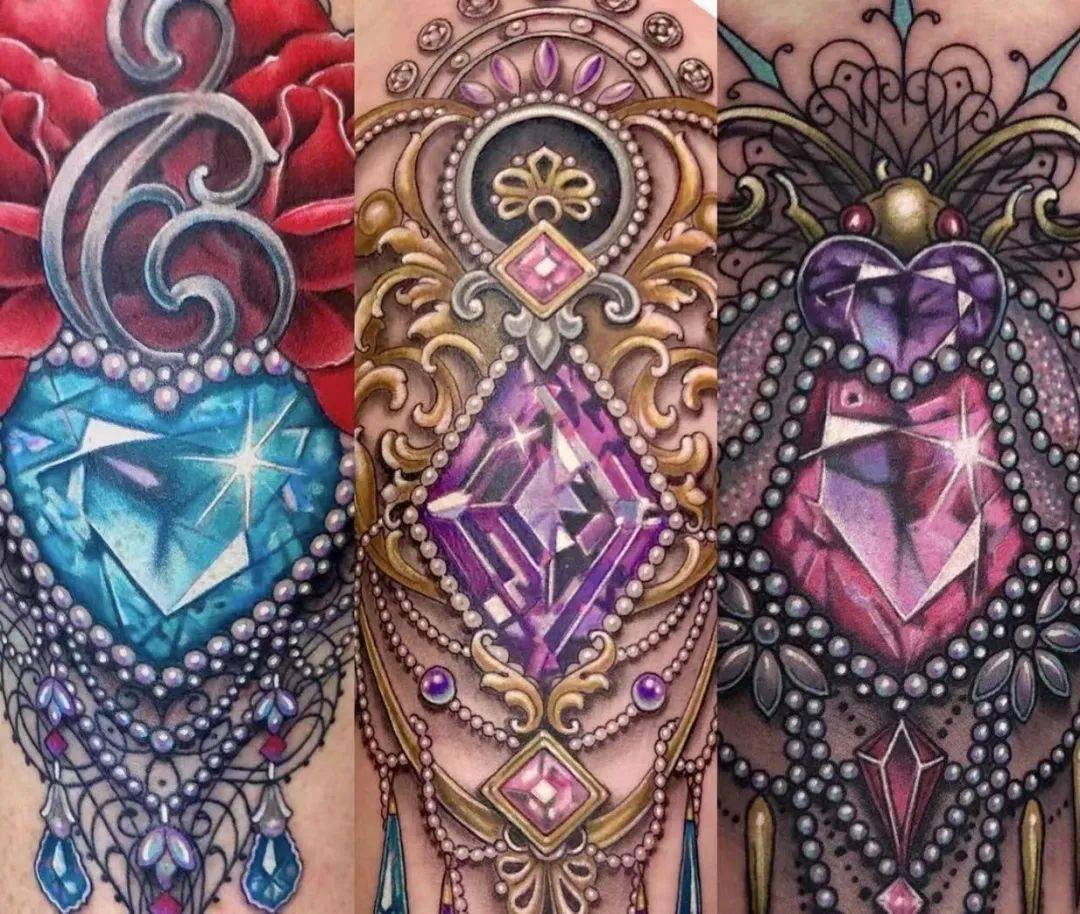 流光溢彩,异彩纷呈的珠宝纹身.