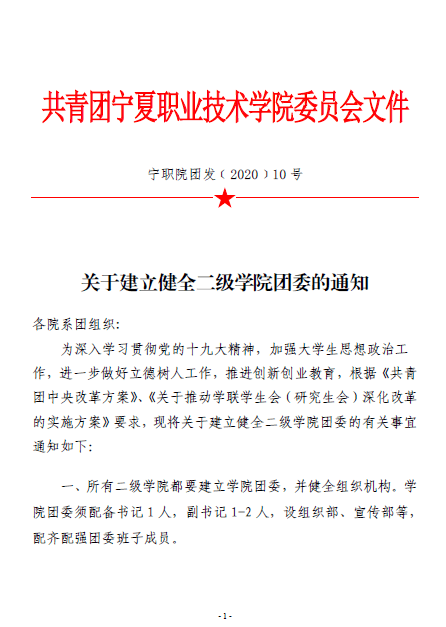 75凝心聚力建雙高砥礪奮進正當時2020年校團委工作總結