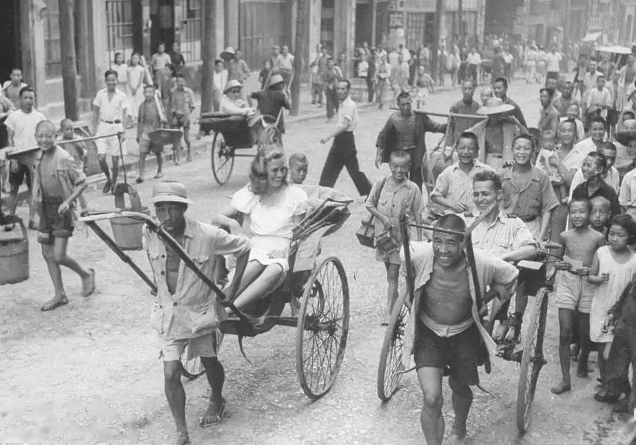 黄包车老上海最靓丽的风景线