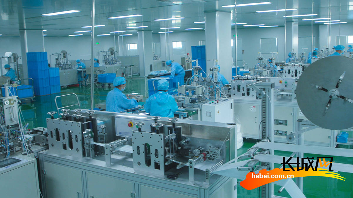 高清组图加紧生产河北宝塔医疗器械有限公司口罩日产量达125万片