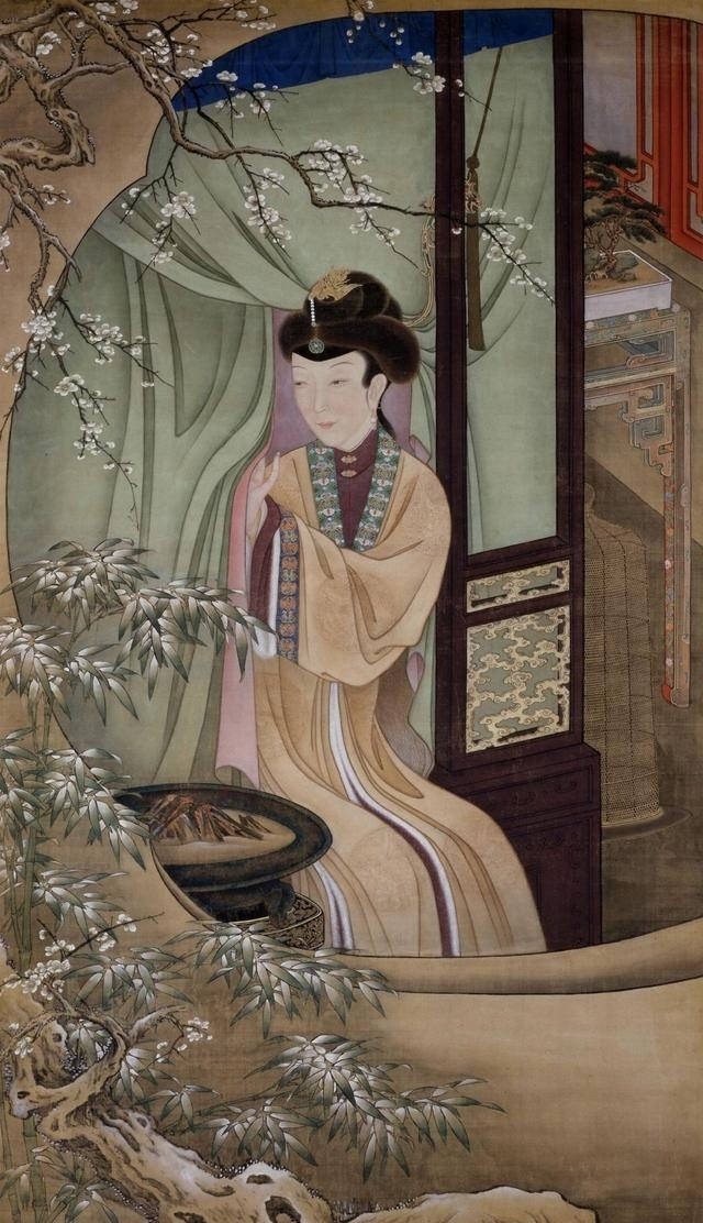 中国古画女子图片
