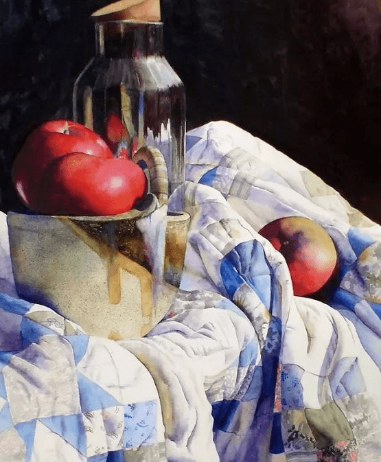 这水彩静物能垂涎欲滴,闪闪发光.绝了!_作品