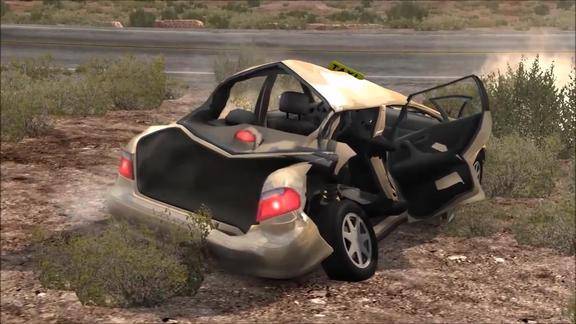 最真实的车祸模拟!