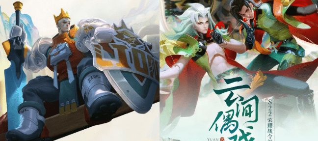 分别是狄仁杰"上元夺魁"赛季皮肤—万华元夜两款战令皮肤和一个战令