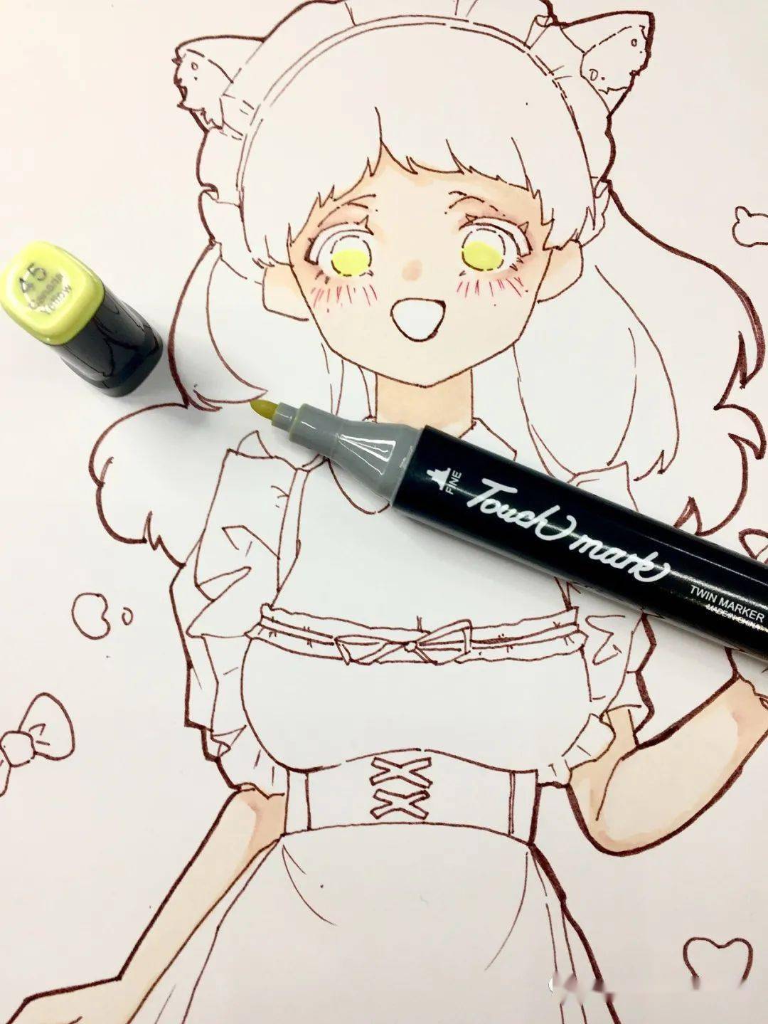 t馆绘画小课堂:【马克笔】猫女