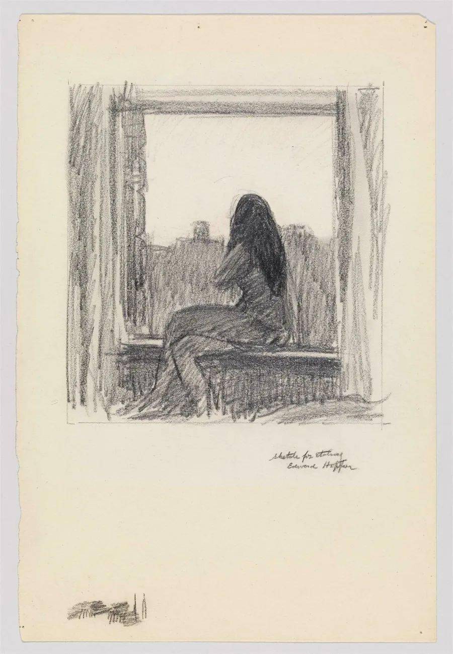 爱德华霍珀精美速写场景100幅手稿