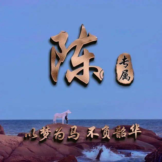 39张姓氏头像以梦为马不负韶华暖心励志