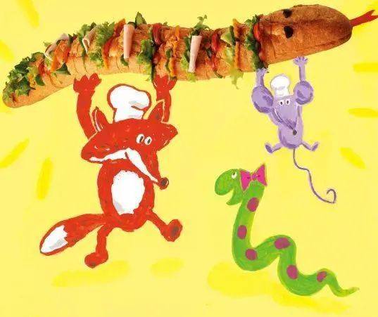 狐狸老板和小老鼠助手开了一家专做奇特面包的面包店,他们每天都要