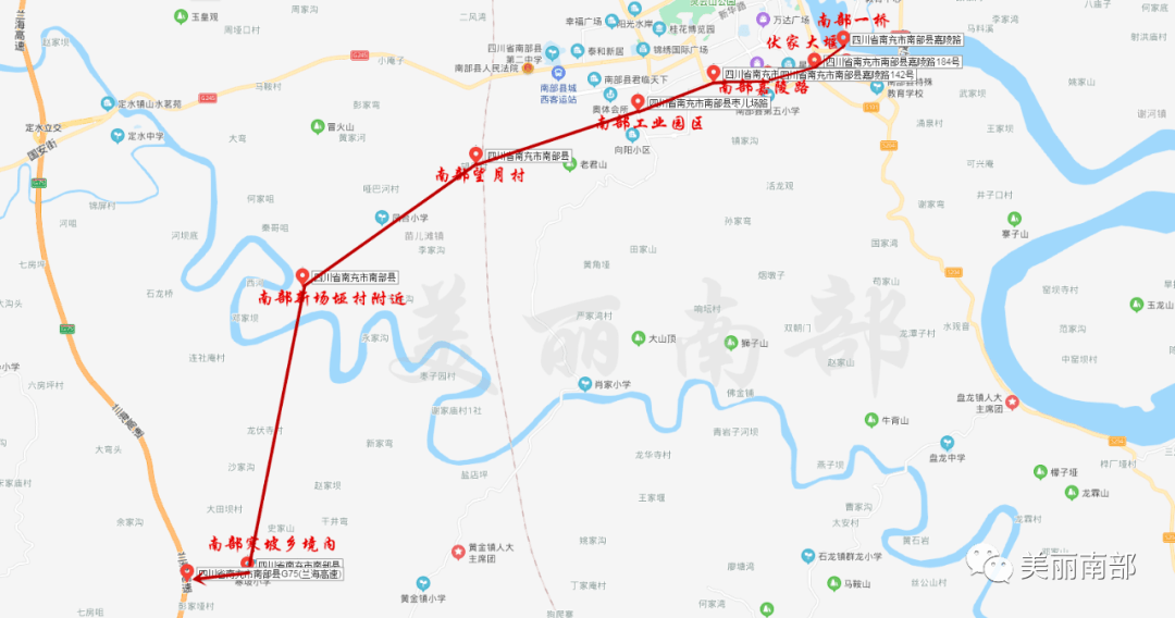 南部县g75连接线图图片