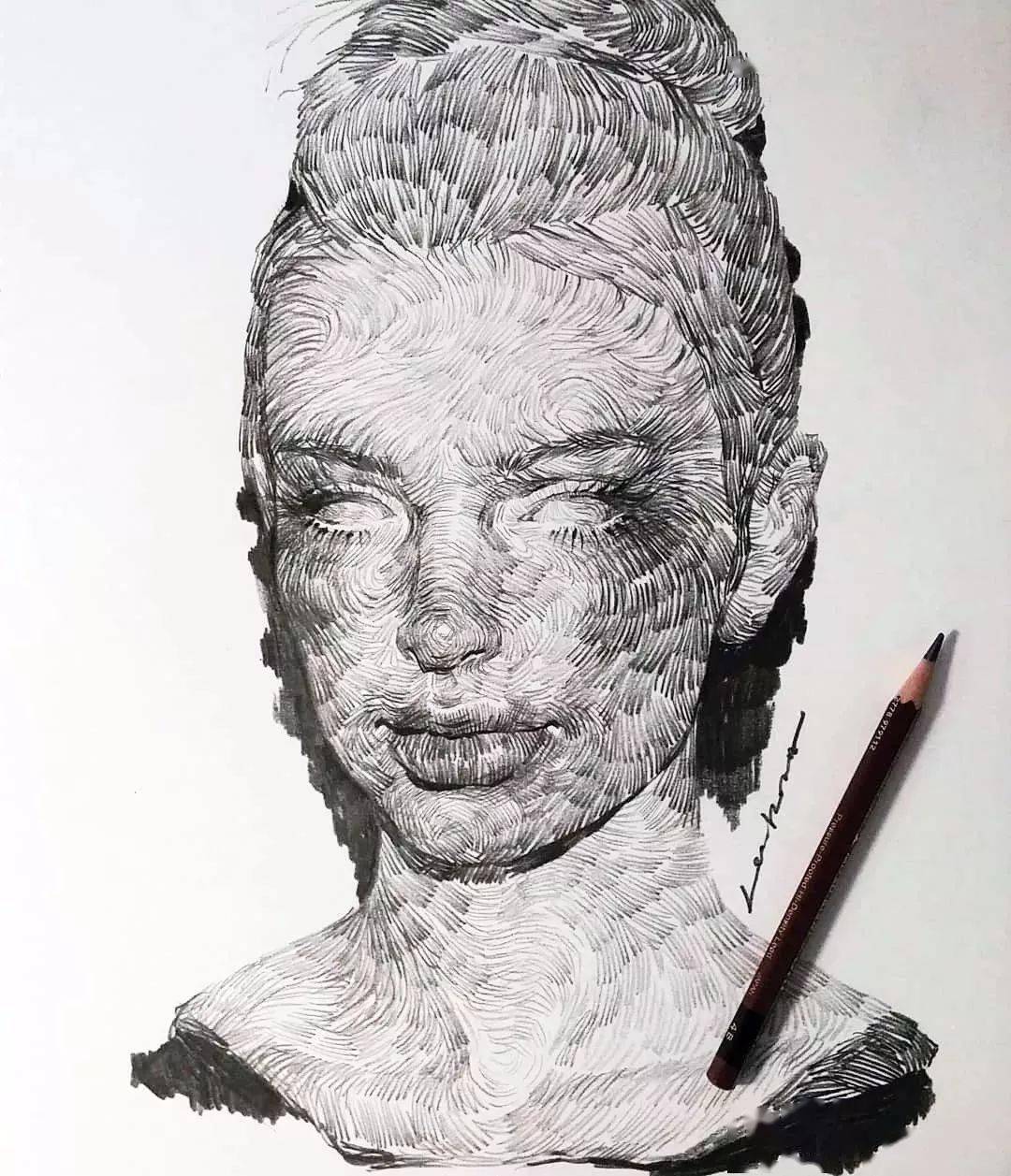 也还有好多不为人知的"素描风格"即便是我们印象中只有黑白灰的素描