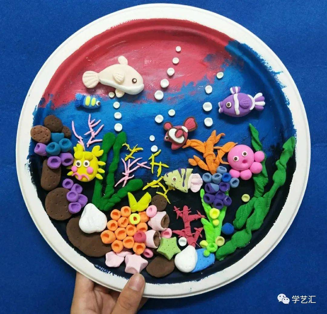 幼儿园另类手工盘子画看完大开眼界