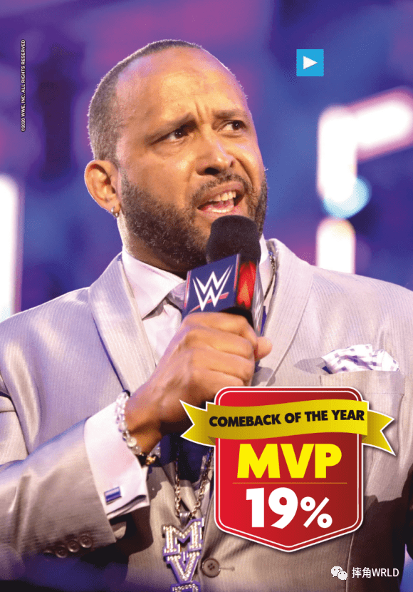 明日华 (10%)其余提名:mickie james, edge, ken shamrock, chris