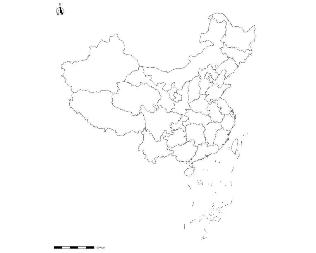 中国行政区地图简笔画图片