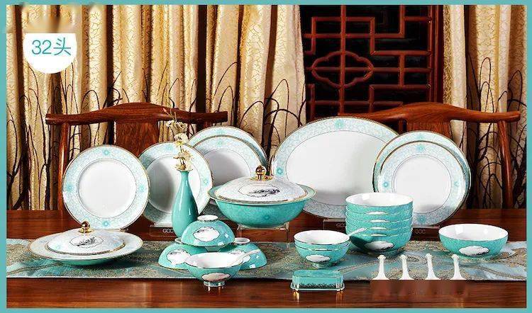 高淳陶瓷国宴餐具图片