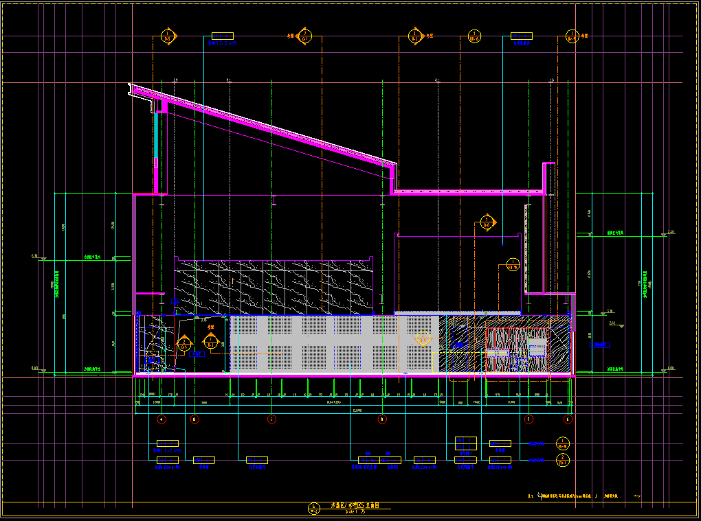 1700㎡售楼处cad施工图纸